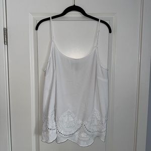 Loft White Tank Top